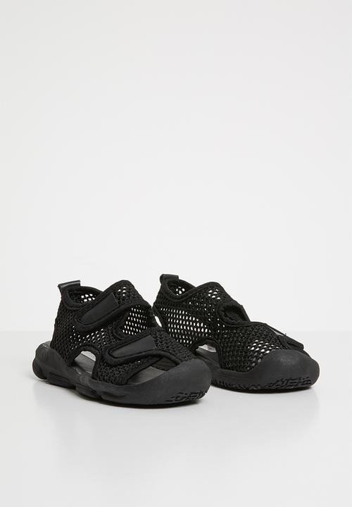 Pop Candy - Kids mesh cage sandal - black 