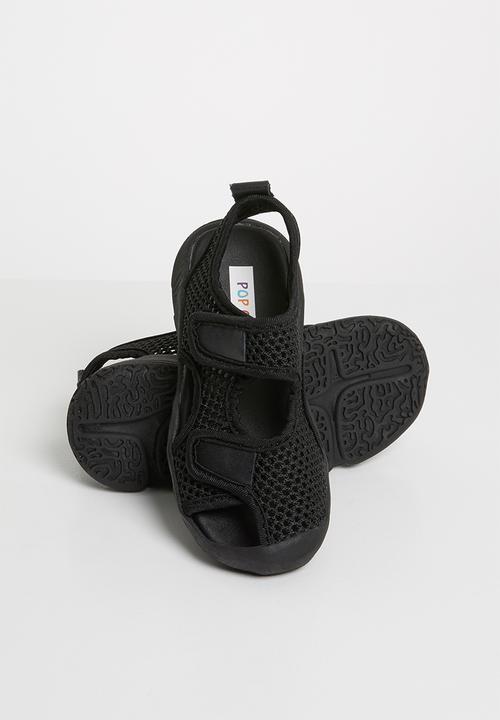 Pop Candy - Kids mesh cage sandal - black 