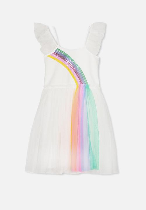 rainbow dress cotton on