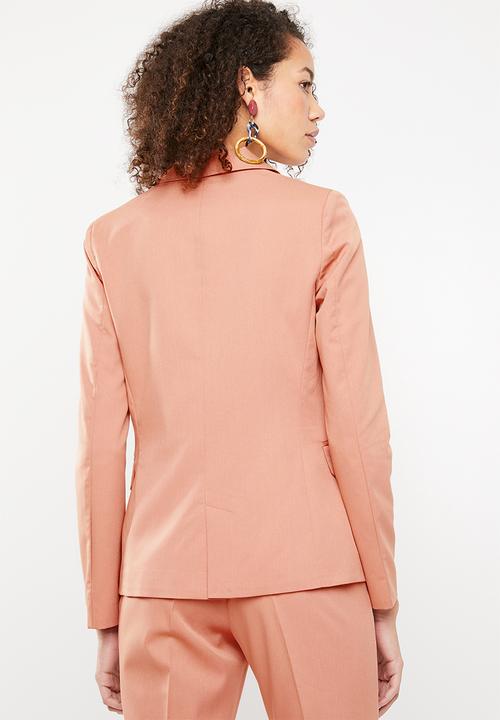 Superbalist - Double breasted suit jacket - peach