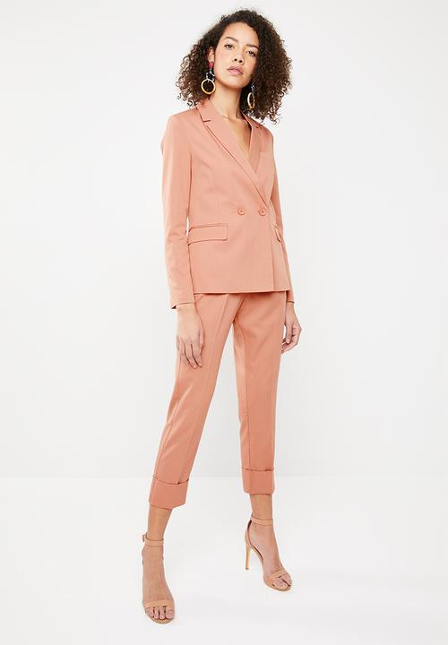 Superbalist - Double breasted suit jacket - peach