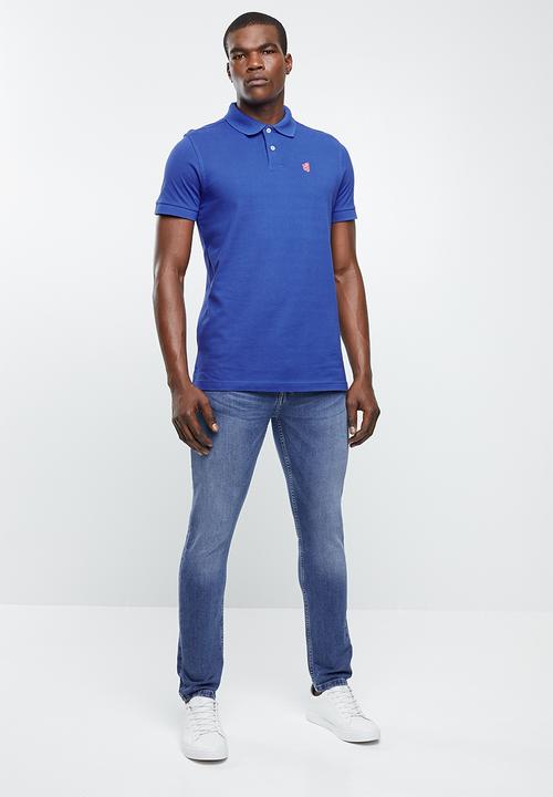 Pringle of Scotland - St augustine styled golfer - blue