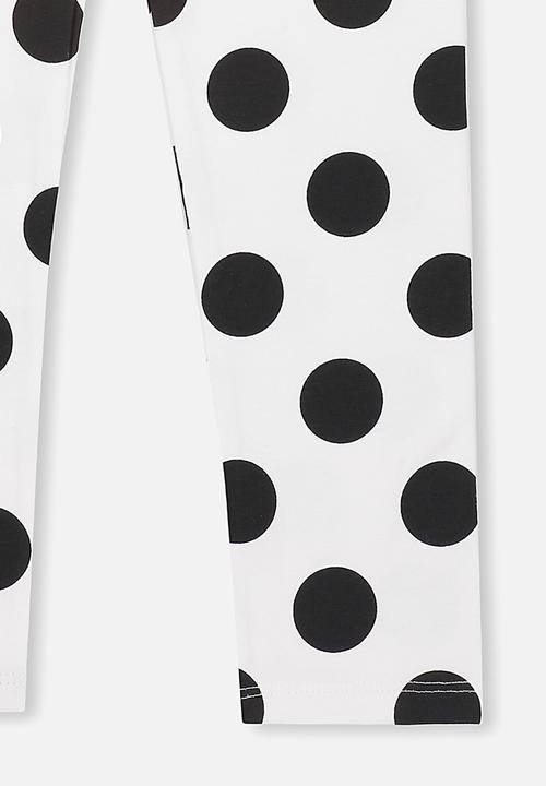 Cotton On - Huggie tights - white & black