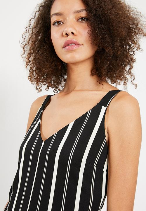 Superbalist - Stripe romper - black & white