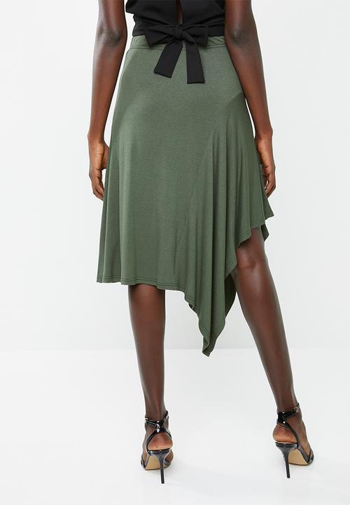 Superbalist - Knit midi skirt - green 