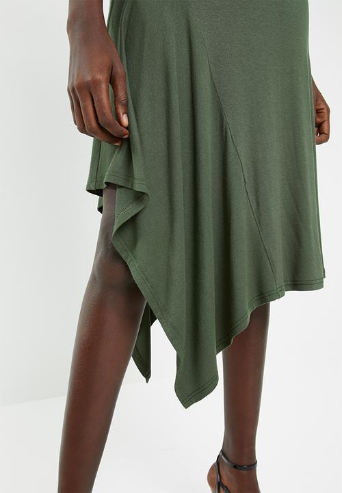 Superbalist - Knit midi skirt - green 