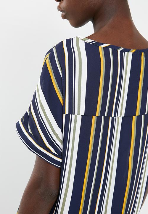 Superbalist - Woven turn back cuff tee - multi