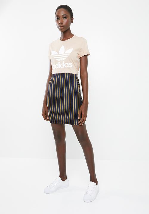Superbalist - High waisted bodycon skirt - navy & yellow