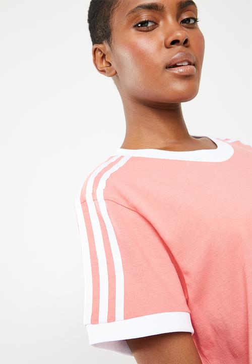 adidas Originals - 3 stripes tee - peach