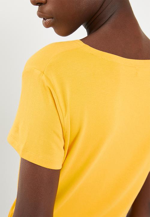 edit - Wrap over T-shirt - yellow