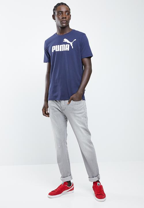 PUMA - ESS logo tee - navy