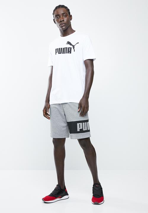 PUMA - ESS logo tee - white