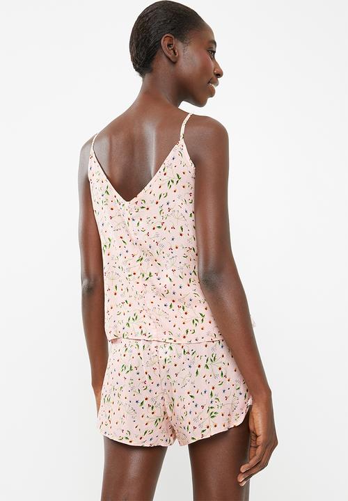 Superbalist - Sleep cami and shorts set - pink 