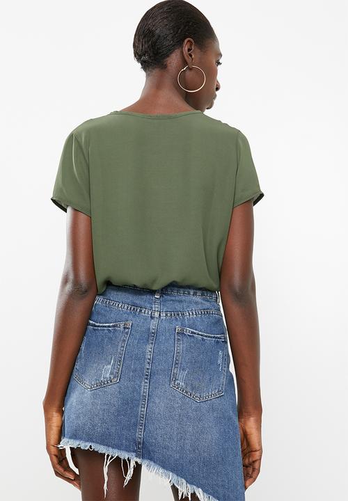 Superbalist - Basic shell blouse - olive