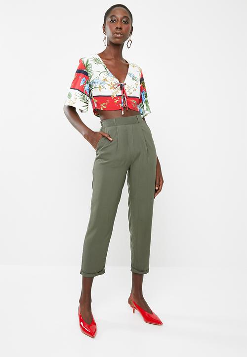 Superbalist - Soft tapered pants - olive