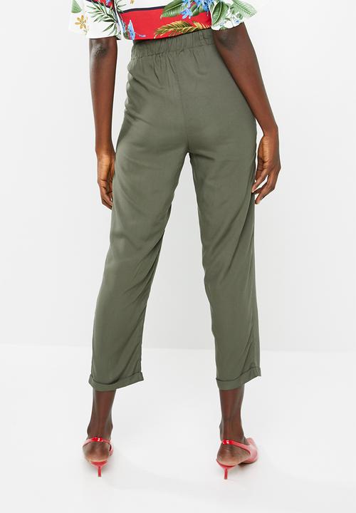 Superbalist - Soft tapered pants - olive