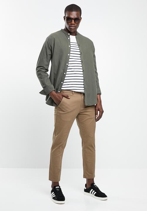Superbalist - Cropped slim chino - taupe