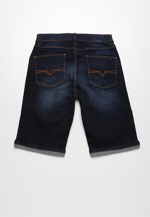 GUESS - Guess skinny fit denim shorts - blue