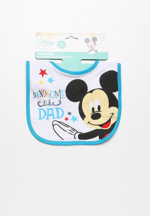 Character Baby - Mickey Mouse Jersey Bib Multi-colour