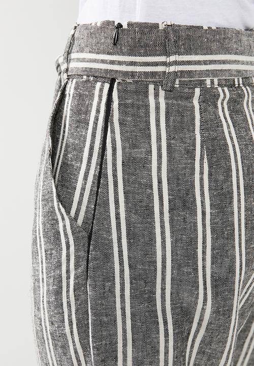 Superbalist - Linen pants- black & white