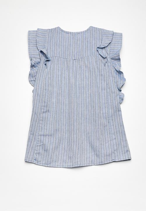 Superbalist - Butterfly sleeve dress - blue