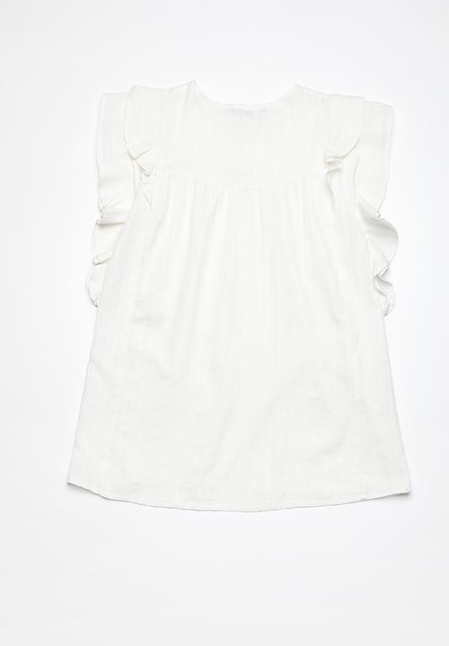 Superbalist - Butterfly sleeve dress - white