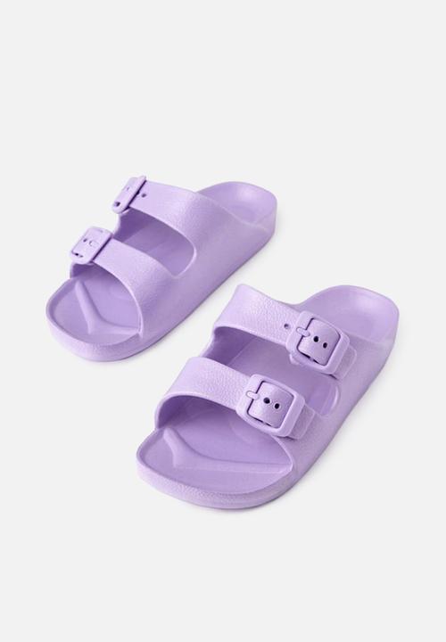 Cotton On - Twin strap slide - purple