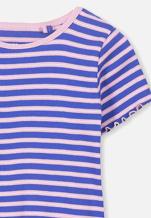 Cotton On - Short sleeve Billie tee - purple & pink
