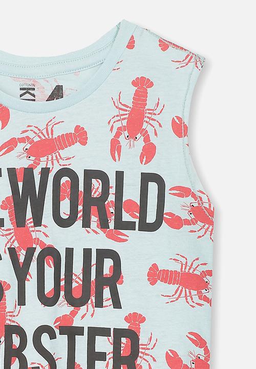 Cotton On - Orson tank - blue