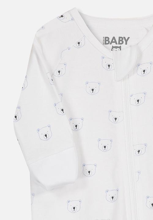 Cotton On - Long sleeve zip through  - white