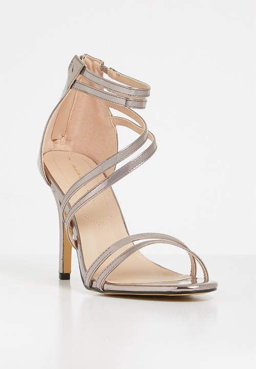 SISSY BOY - Strappy heels - dark grey