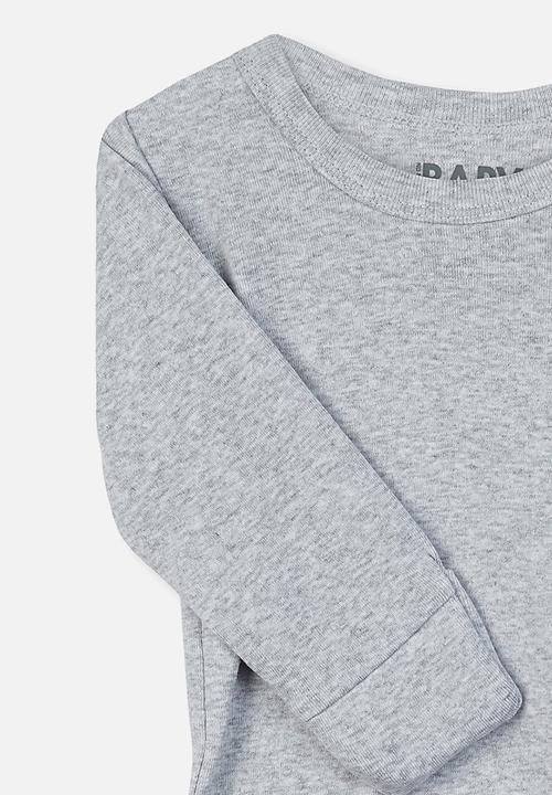 Cotton On - Long sleeve bubbysuit - grey
