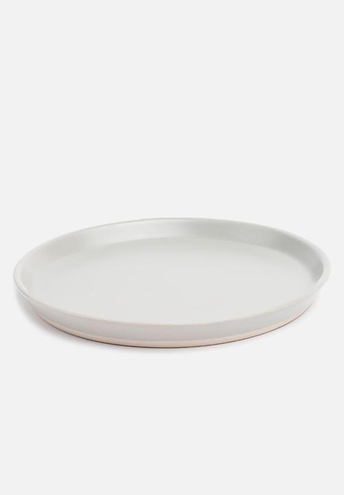 Sixth Floor - Ashen dinner plate set of 4 - grey