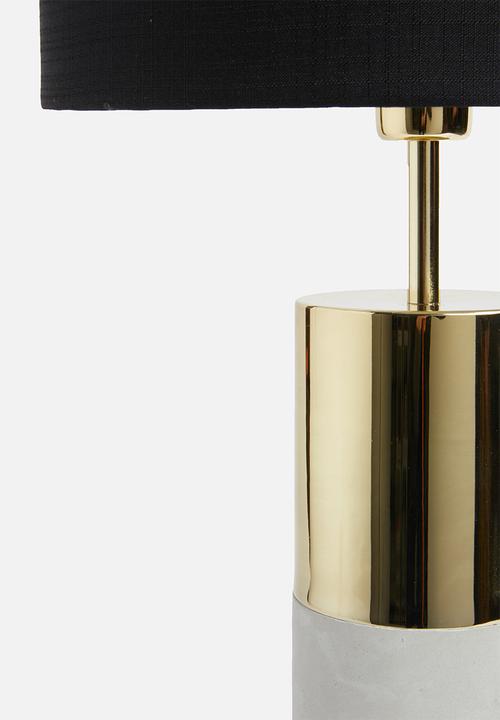 Sixth Floor - Bolu table lamp - gold&black