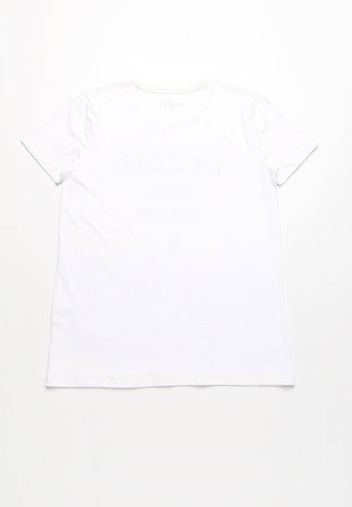 GUESS - Guess jeans original denim brand tee - white