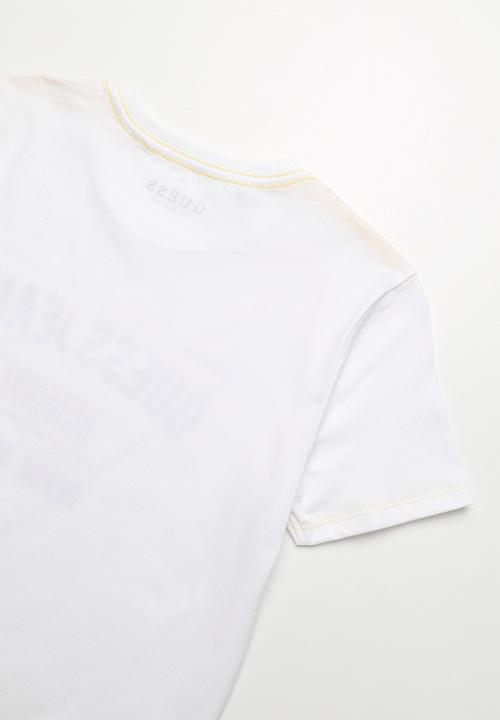 GUESS - Guess jeans original denim brand tee - white