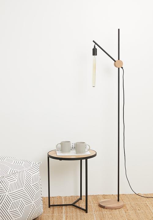 Emerging Creatives - Crane floor lamp - black/natural