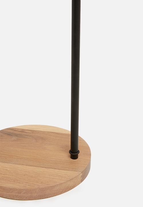 Emerging Creatives - Crane floor lamp - black/natural