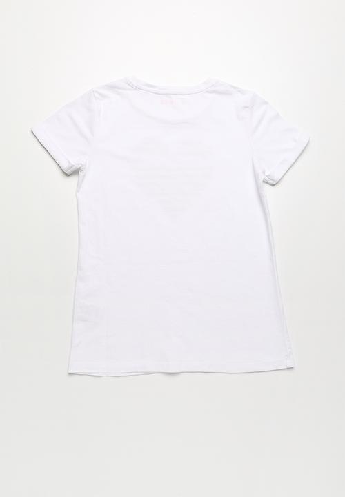 GUESS - Guess jeans heart girls tee - white