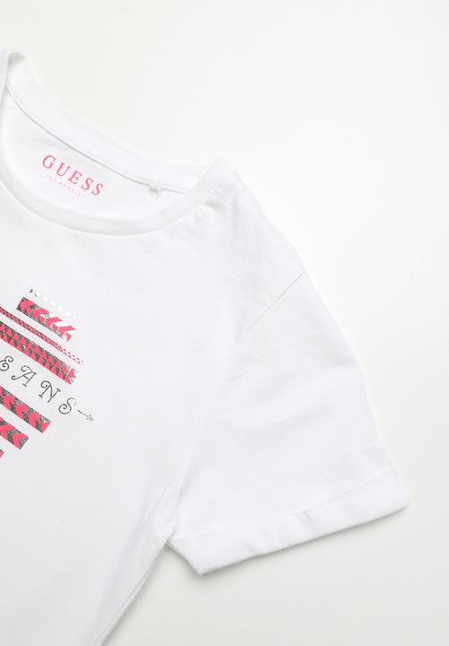 GUESS - Guess jeans heart girls tee - white