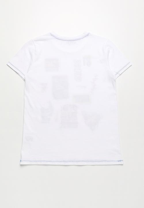 GUESS - Photo boys crew neck tee - white