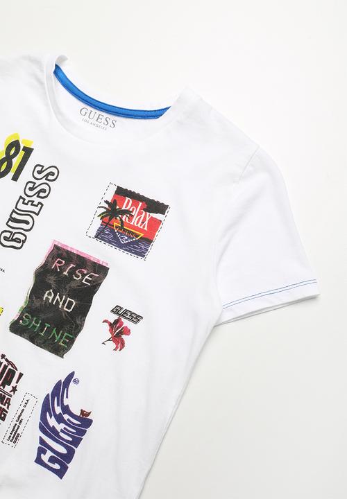 GUESS - Photo boys crew neck tee - white