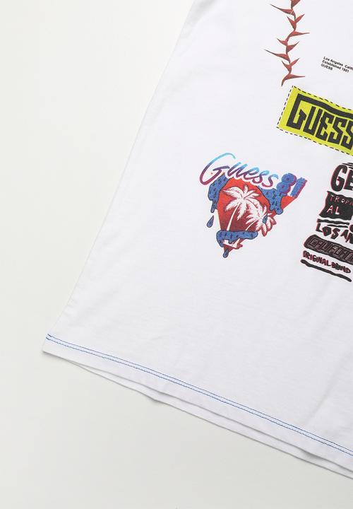 GUESS - Photo boys crew neck tee - white