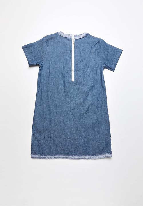 Pop Candy - Printed tee dress - blue