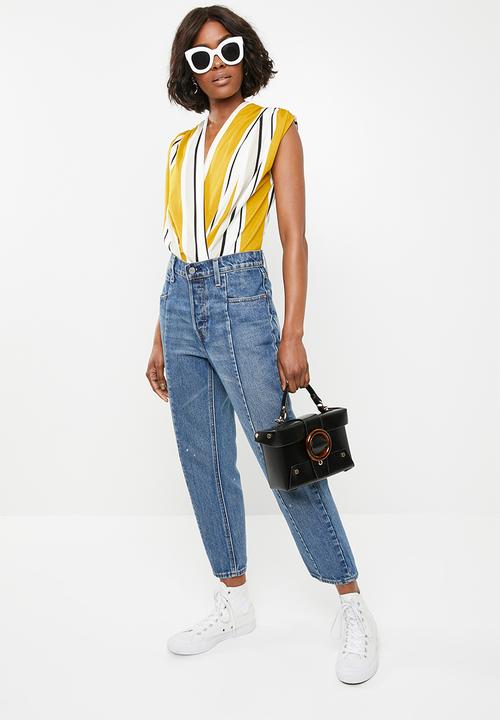 STYLE REPUBLIC - Wrap bodysuit - yellow