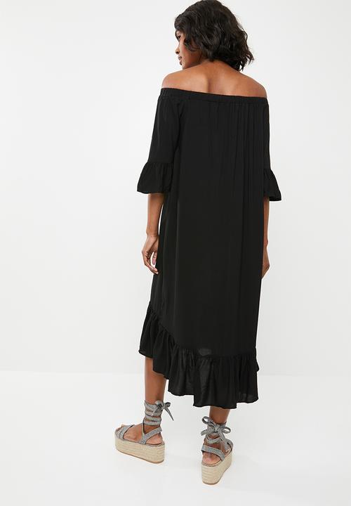 STYLE REPUBLIC - Maxi bardot dress - black