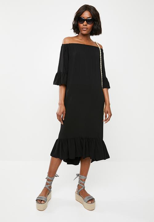 STYLE REPUBLIC - Maxi bardot dress - black