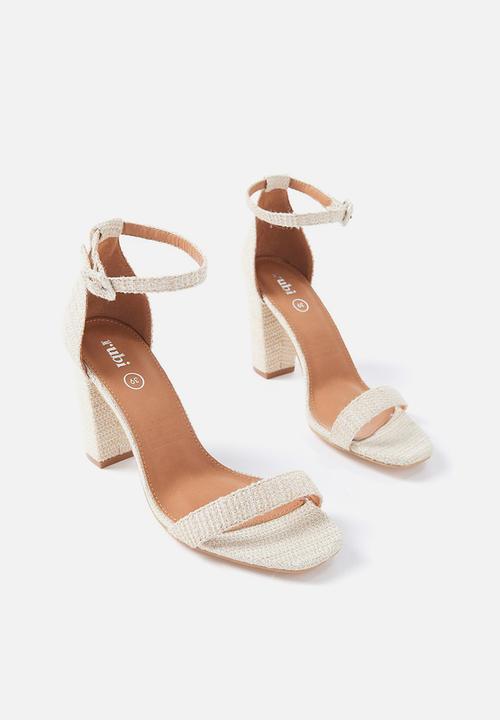 Cotton On - San serena square toe heel - gold 