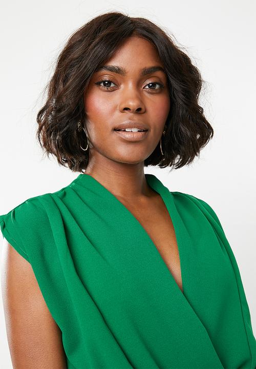 STYLE REPUBLIC - Wrap bodysuit - green