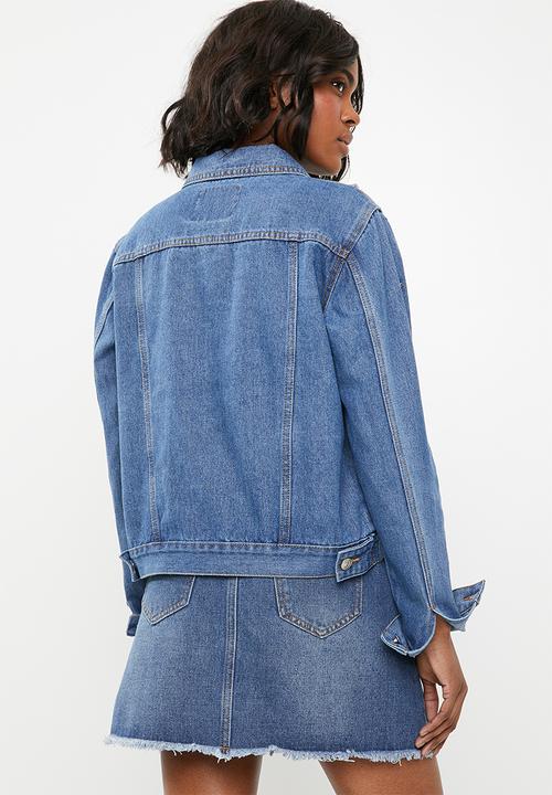 STYLE REPUBLIC - Studded trucker denim jacket - blue